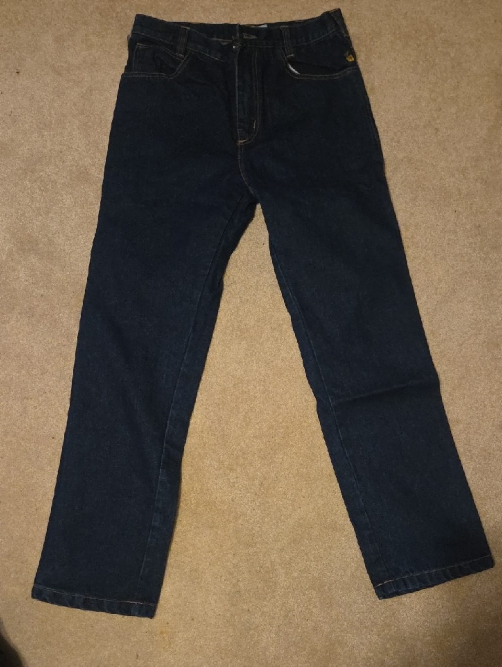 Classic Men's Straight Jeans in Dark Blue Fire Resistant